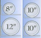Dish sizes