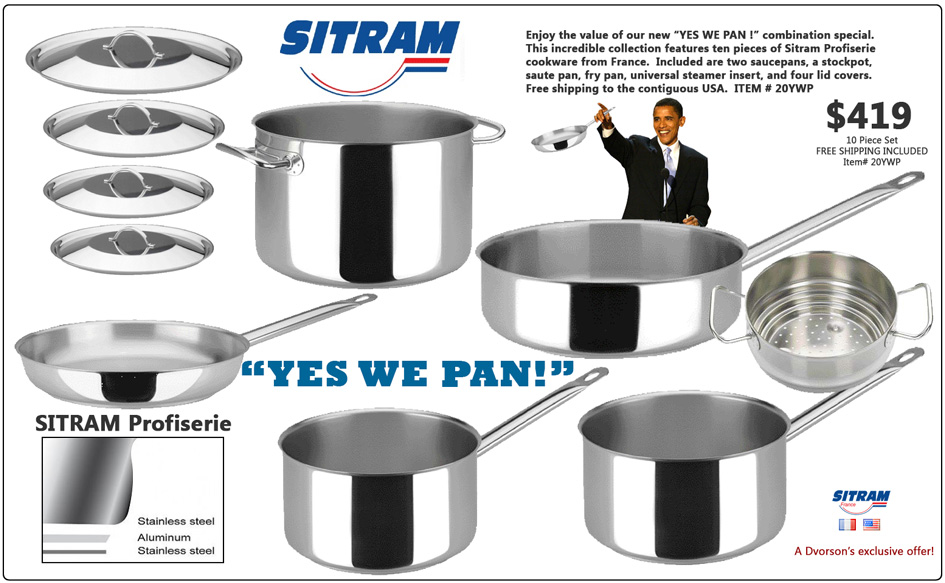Large commercial stainless steel stock pots, sitram cookware sets