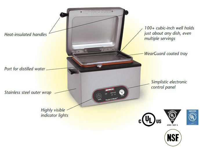 Features of the Fresh O Matic Steamer