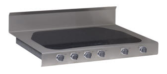 36 inch Windcrest cooktop with backsplash
