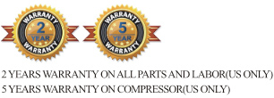 Atosa Refrigeration Warranty includes 5 Years on Compressors with 2 years Parts and Labor Warranty (Chest Freezers have a 1 year Parts and Labor Warranty with 5 Years on Compressors) Atosa Refrigeration Warranty includes 5 Years on Compressors, 2 years Parts and Labor (Chest Freezers have only 1 year Parts and Labor Warranty)