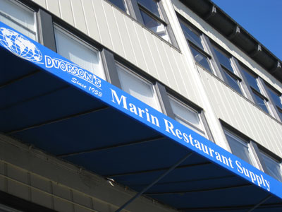 Dvorson's Marin Restaurant Supply Store and showroom