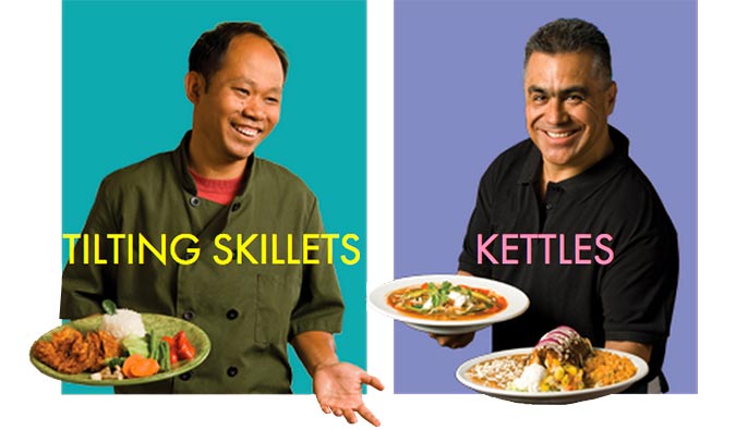 LOLO tilting skillets and kettles get the big job done easy style