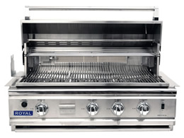 Royal 36 inch outdoor grill with Smoker Box