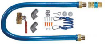 Residential gas connector kit