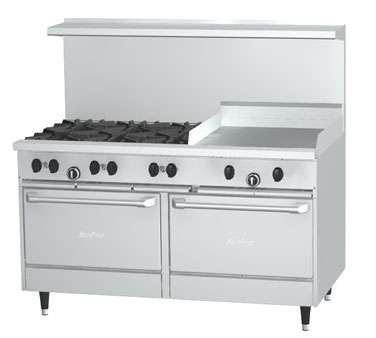 Sunfire 60 inch Range with Raised Griddle Char Broiler