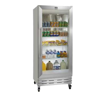 (Discontinued) Refrigerator, Glass Door Merchandiser Reach-In, 18 cubic ft. capacity