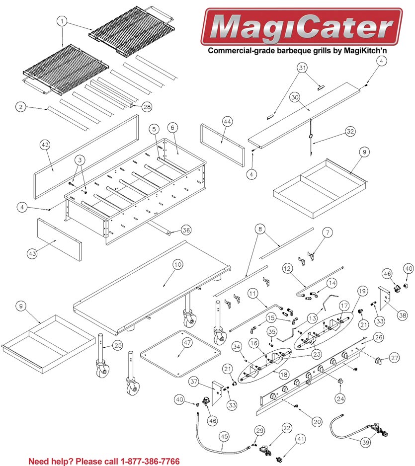 Magicater Grill Parts