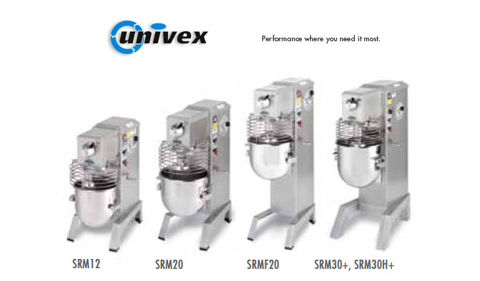 Univex Planetary Mixers line up