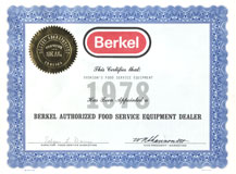 Dvorsons, Berkel Authorized Dealer Since 1978