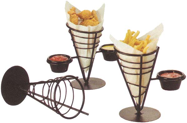 American MetalCraft Ironworks Conical Baskets