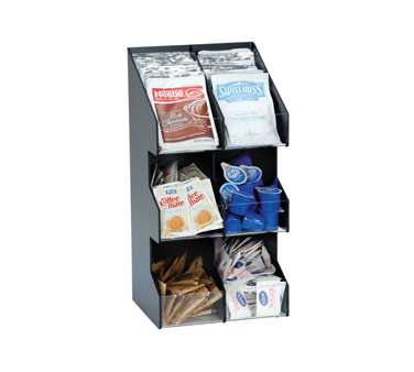 Six section countertop vertical lid/condiment organizer